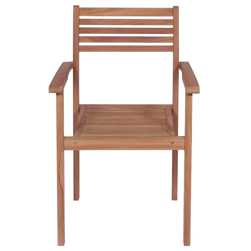 Aibecy Patio Chairs 4 pcs with Anthracite Cushions Solid Teak Wood
