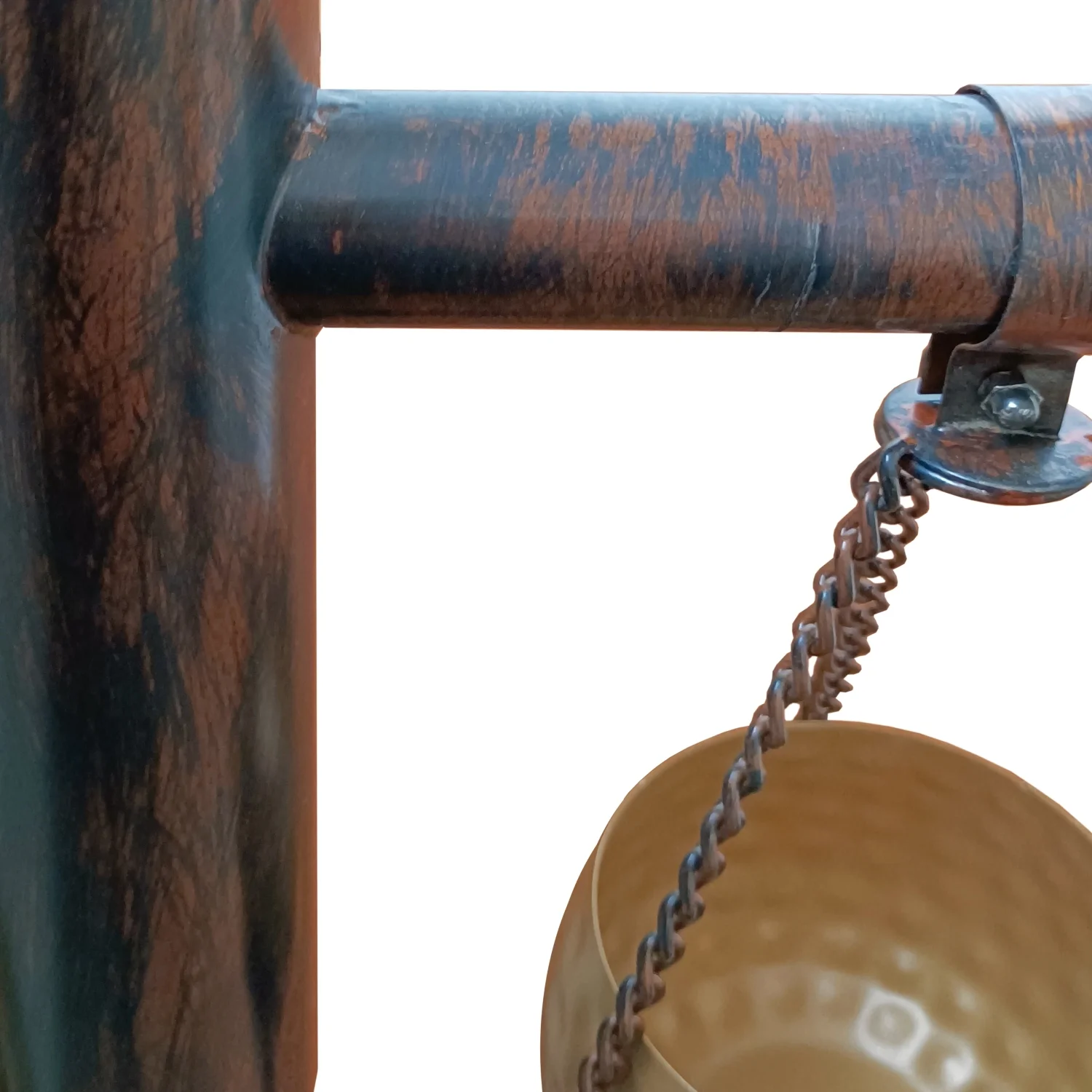 YLtoohoom 52 Inch Tall Plant Stand with 4 Hanging Pots  Antique Bronze  Gold  Black