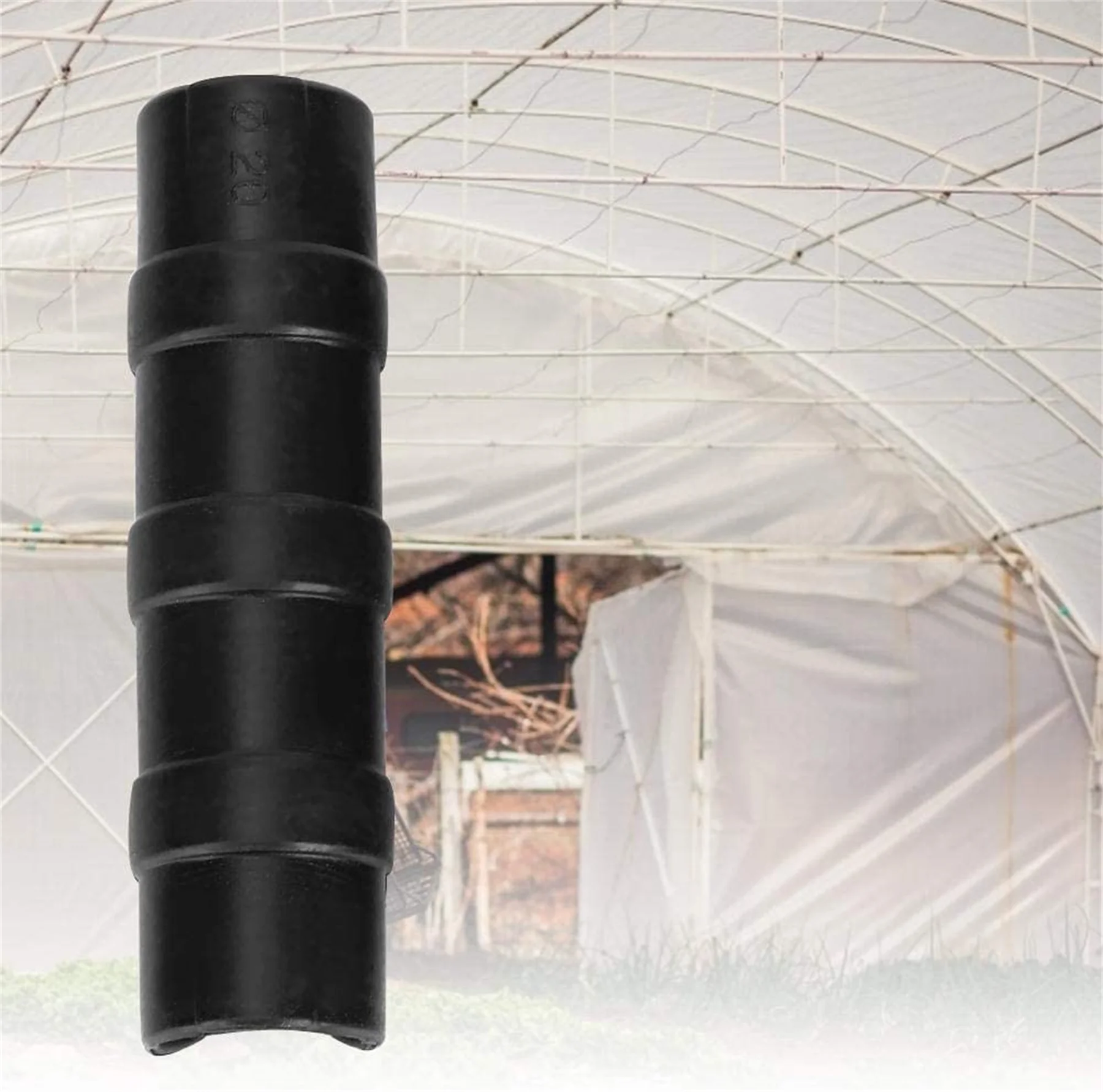 50 PCS Film Clips, Black Greenhouse Frame Pipe Tube and Film Clip Garden Fastener Sunshade Net Tools(8.5cm)