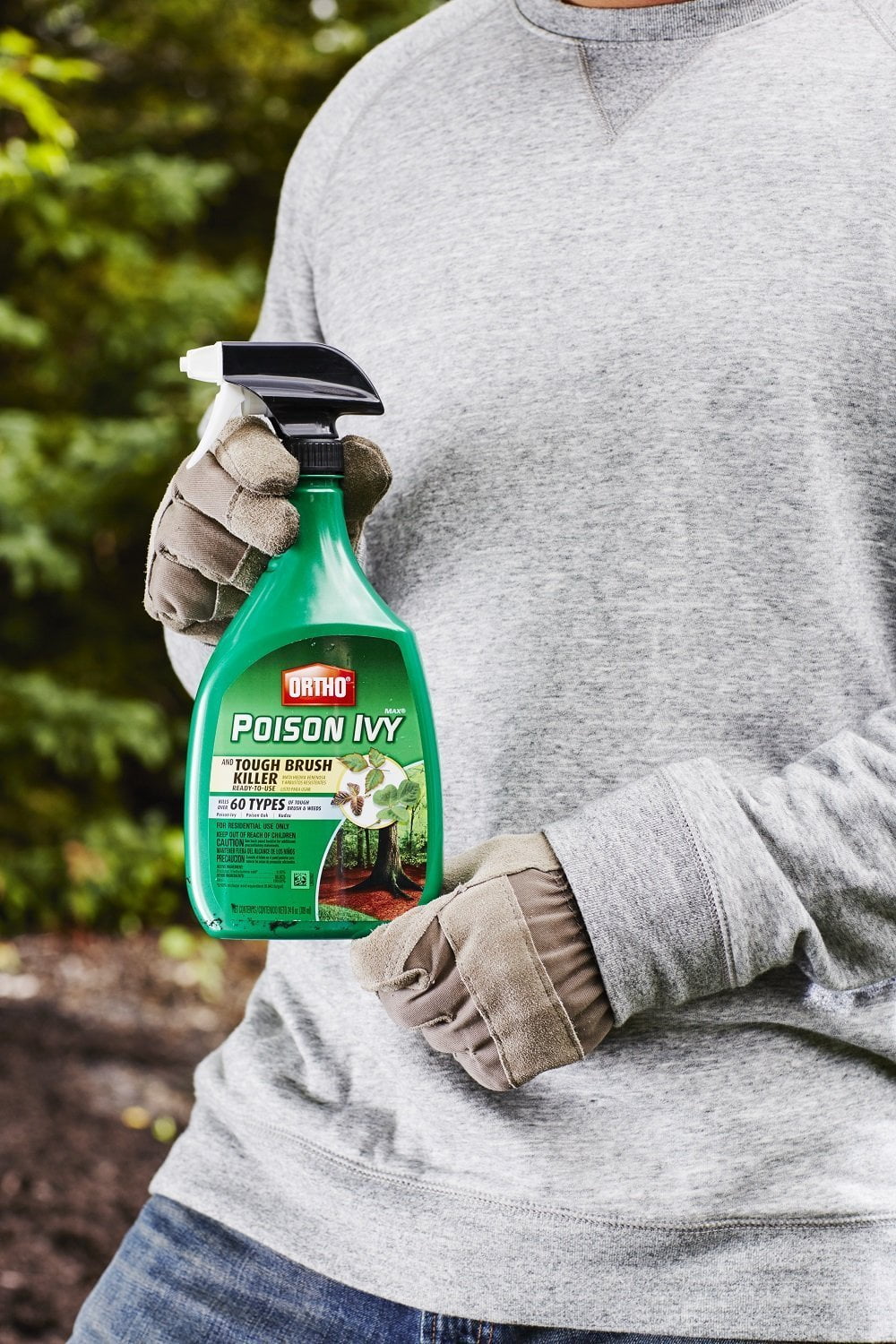 Ortho 0475010 MAX Poison Ivy & Tough Brush Killer Ready-To-Use, 24-Ounce