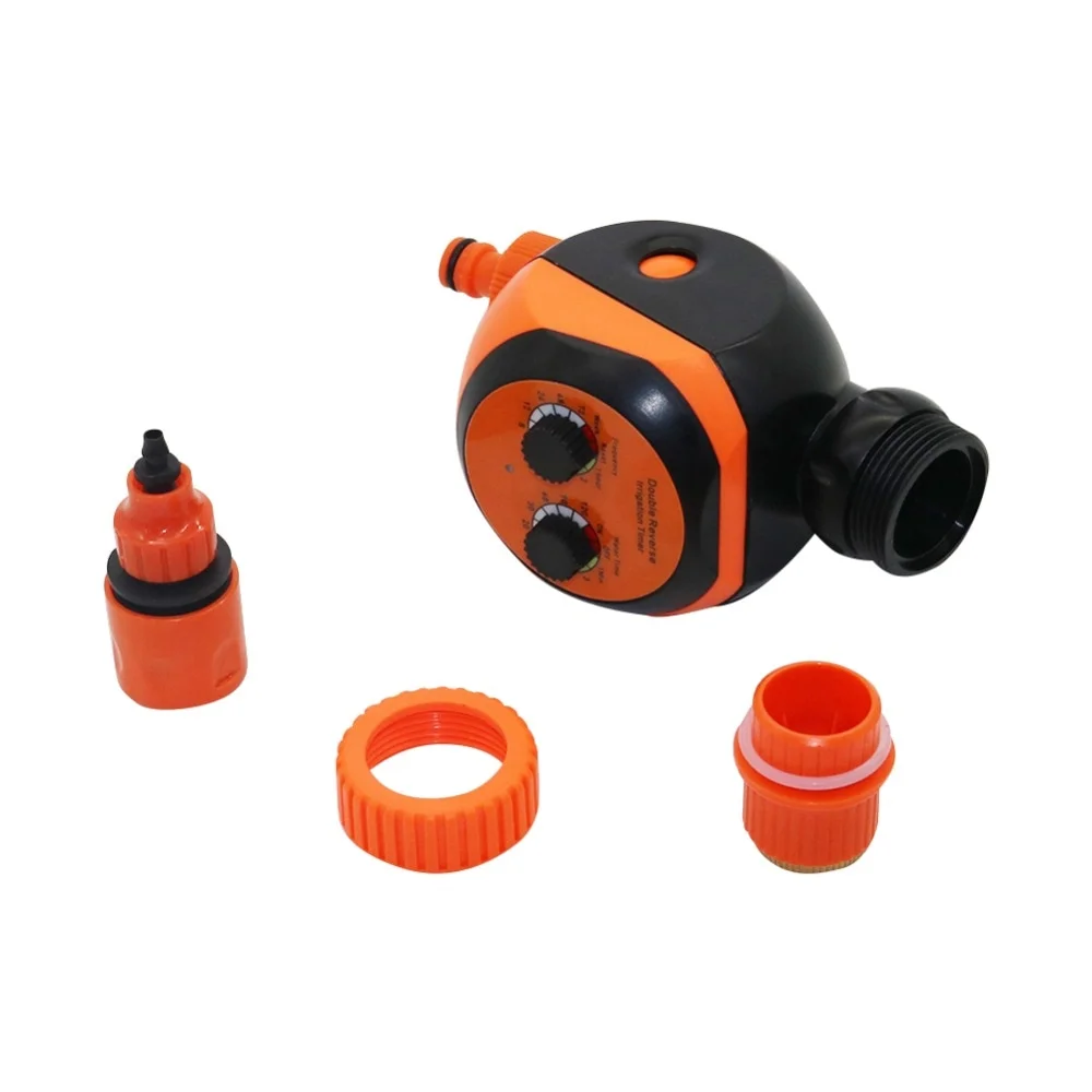 Irrigation Water Timer 2 Dials knob Garden Electronic Automatic Watering Irrigation Controller with 3/4" Female thread