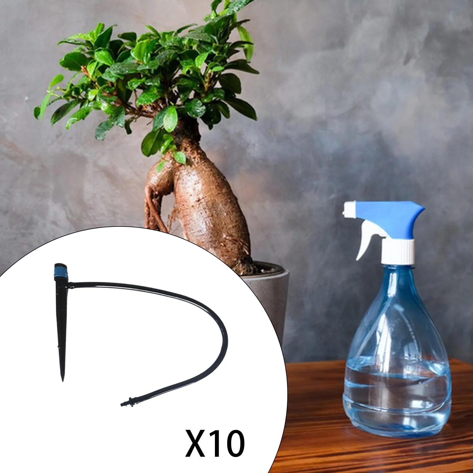 Colaxi 10Pcs Drip Irrigation Yard Sprinkler Stake with 40cm Irrigation Tubing Garden Sprinkler Lawn Sprinkler for Garden Fields Lawn