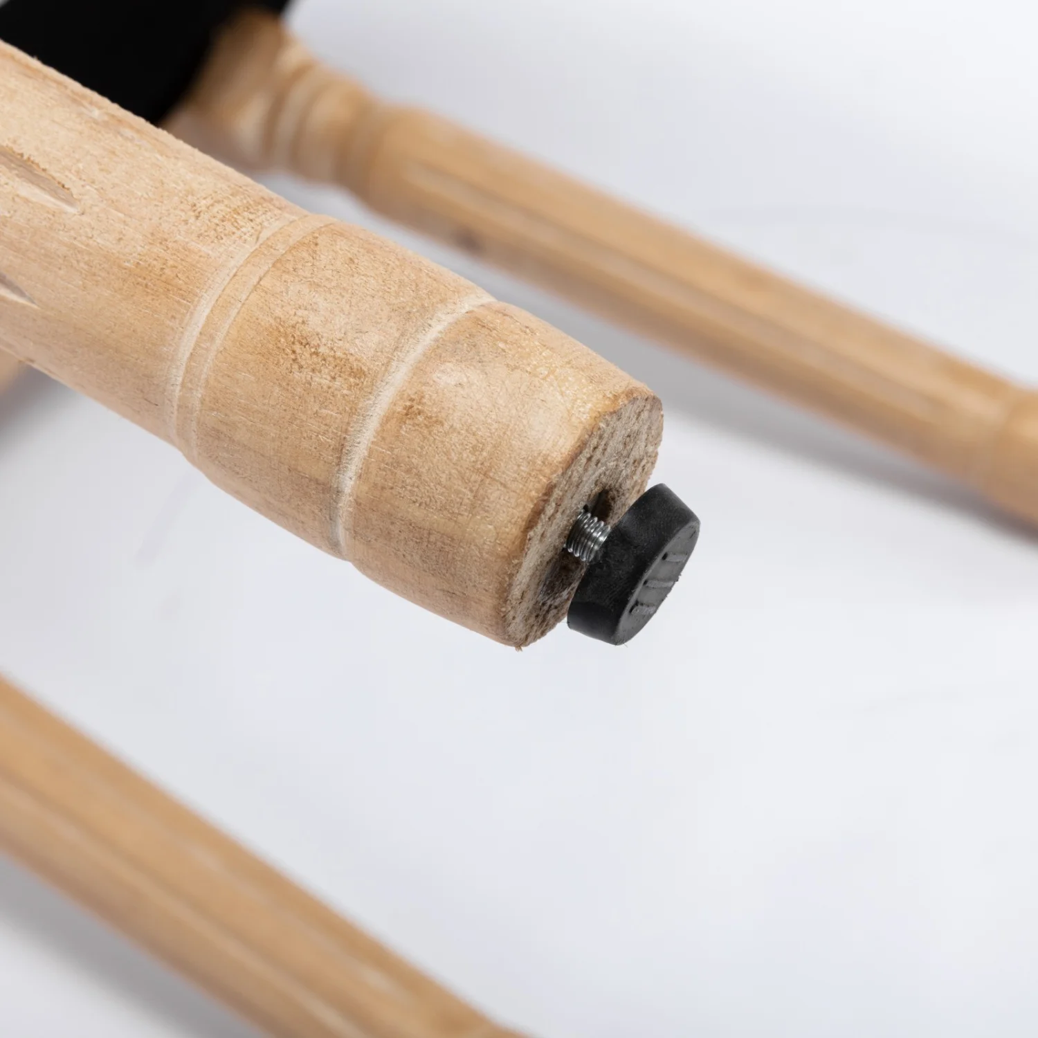 YPDCHB &  French Style Solid Wood Frame Antique Painting Linen Fabric Rattan Back Dining Chair  Cream Beige