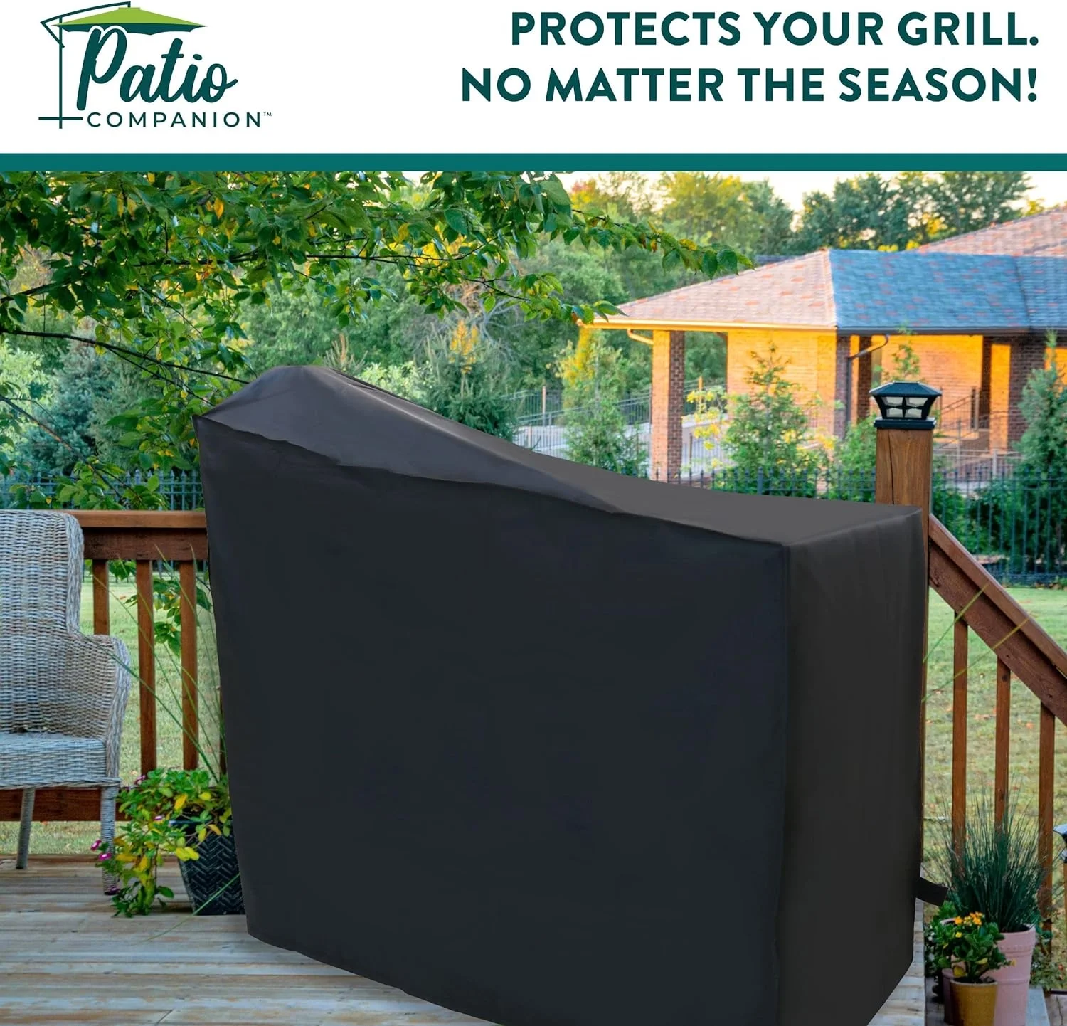 Patio Companion Grill CVR (Black)