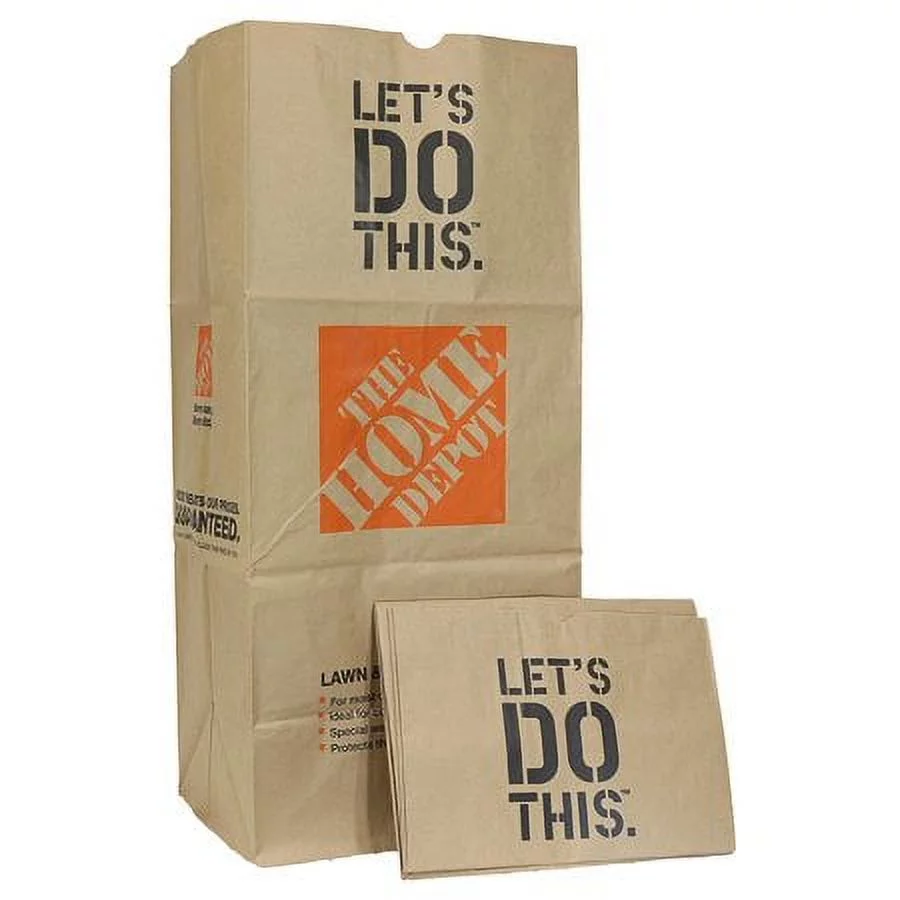 The Home Depot 30 Gal. Paper Lawn and Leaf Bags - 5 Pack