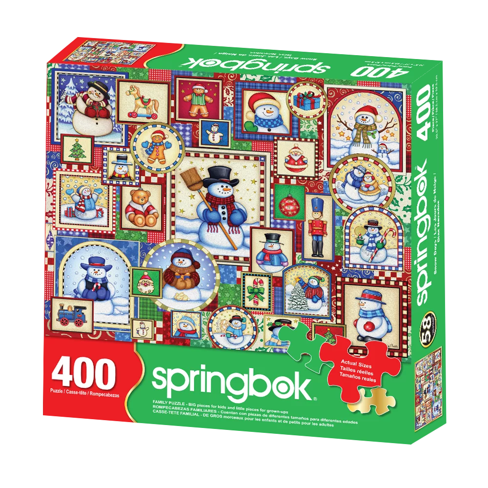 Springbok's 400 Piece Jigsaw Puzzle Snow Days - Made in USA