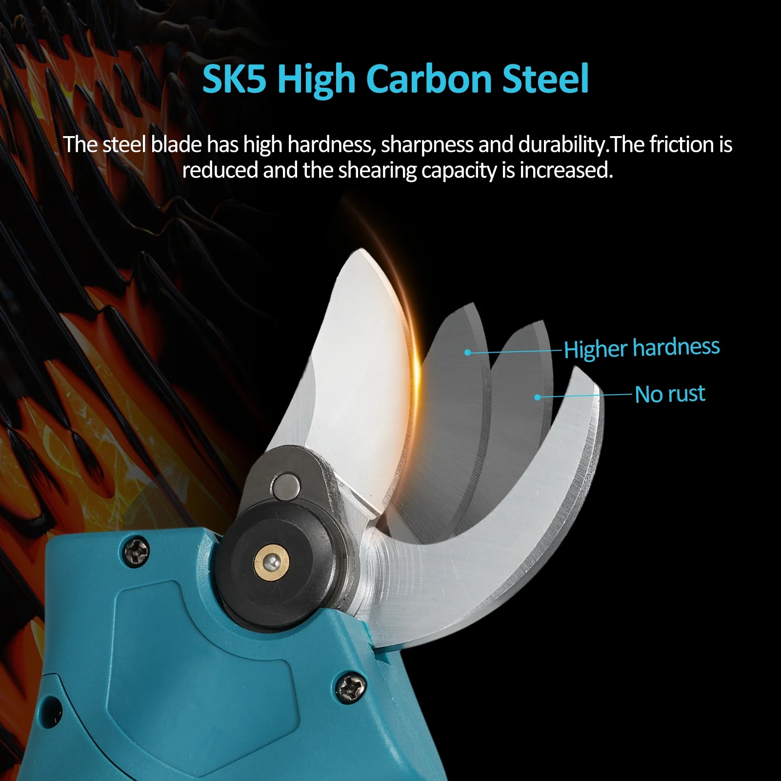 Dadypet Electric scissors,30mm Max Diameter Battery Powered Portable Handheld Branch Pruner With Carry Case Handheld Shears With Pruner Clippers 30mm Battery Case Reable 2000mah Scissors