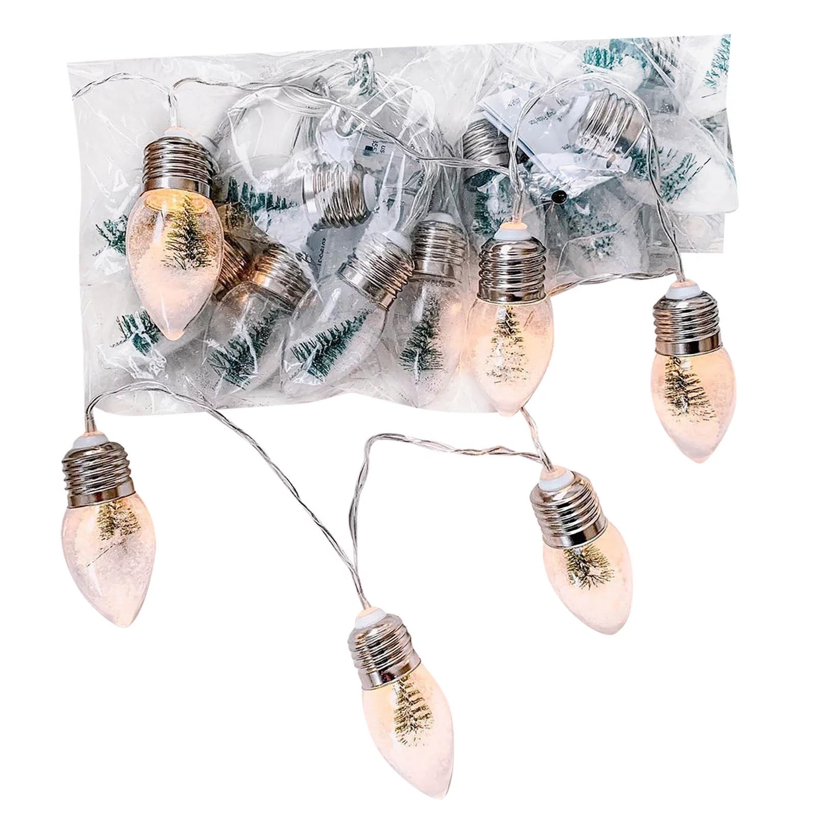 BadyminCSL Target Bullseye Playground Christmas Tree Snow String Lights Christmas Lights