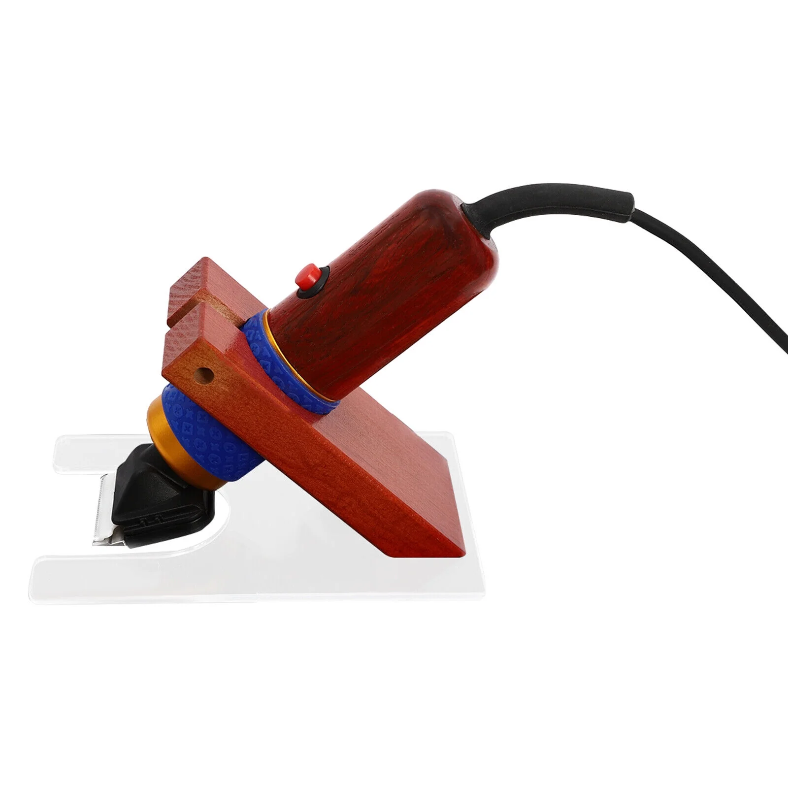 Electric Carpet Trimmer with Shearing Guide, Carpet Shears Low Noise Vibration Rug Trimmer with 2 Blades & Carrying Case