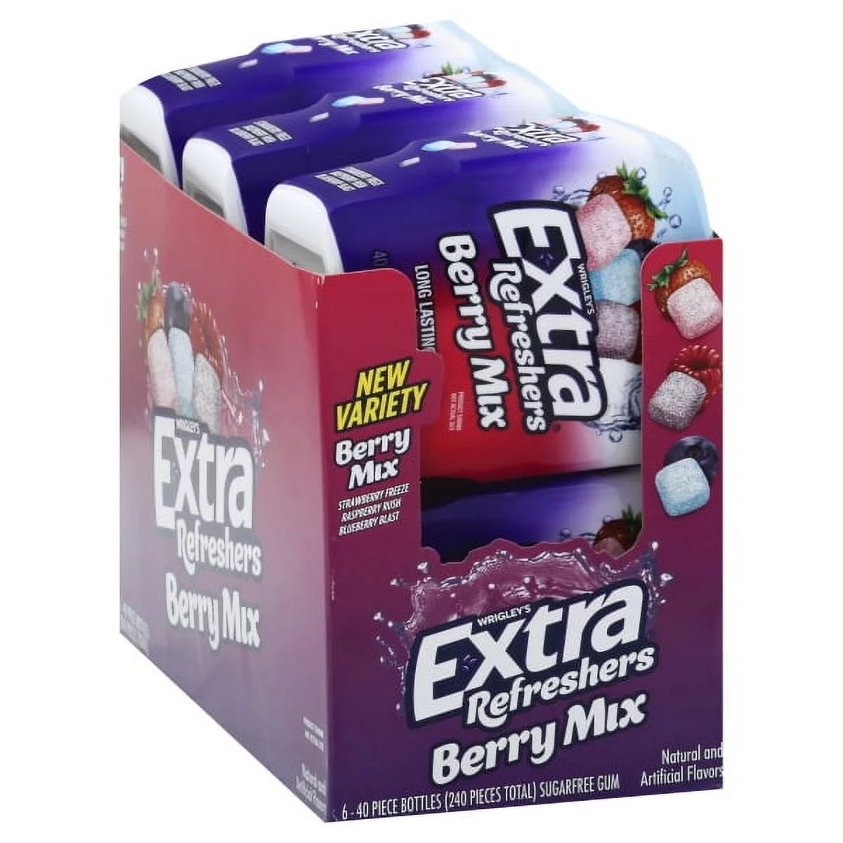 Extra Refreshers Berry Mix 40pc Bottle 6 Count