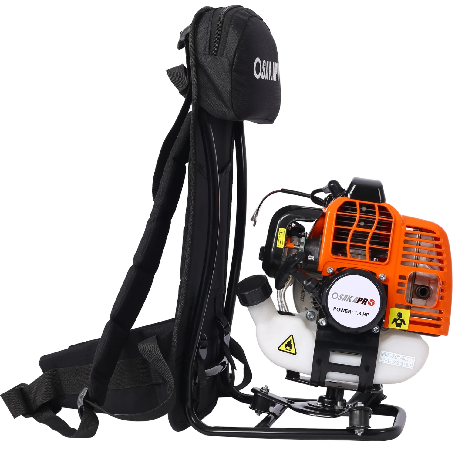 Powerful 52CC 2-Cycle Engine 4 in 1 Backpack Multi-Functional Gas Trimming Tool System - Includes Hedge Trimmer  Pole Saw  Brush Cutter  and Grass Trimmer - Versatile and EPA Compliant fo