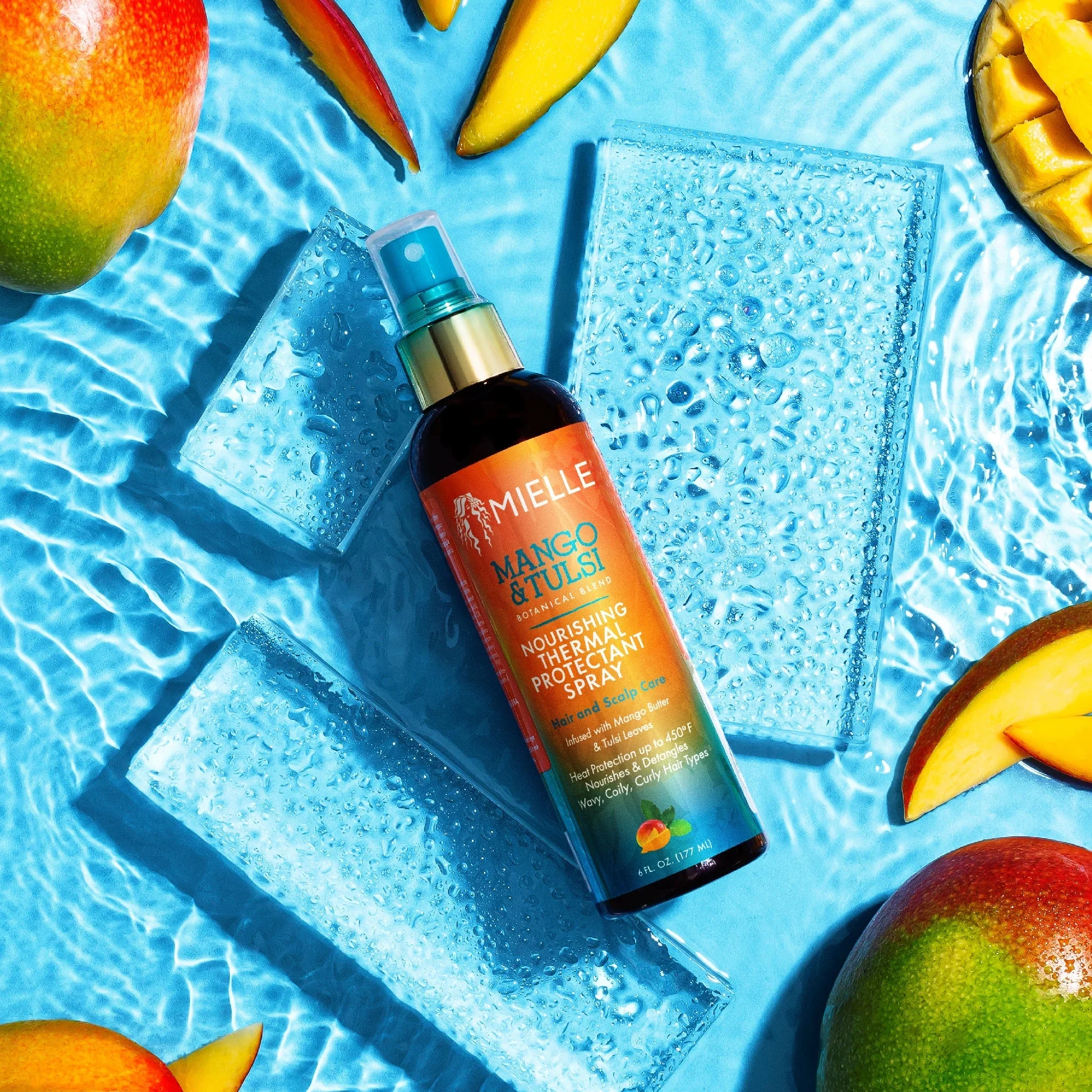 MIELLE - Mango  Tulsi Nourishing Thermal Protectant Spray
