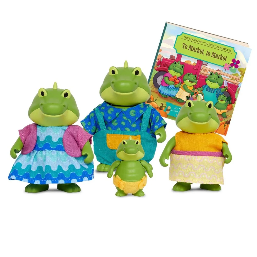 Li'l Woodzeez Bogglesby Alligator Family Small Figurine Set