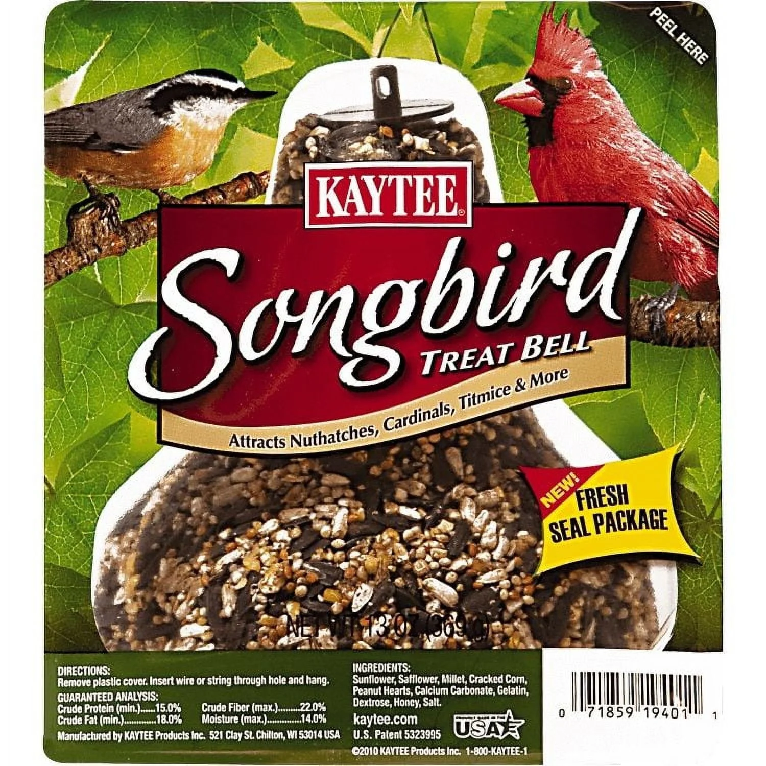 Kaytee Songbird Treat Bell 13 oz Pack of 4