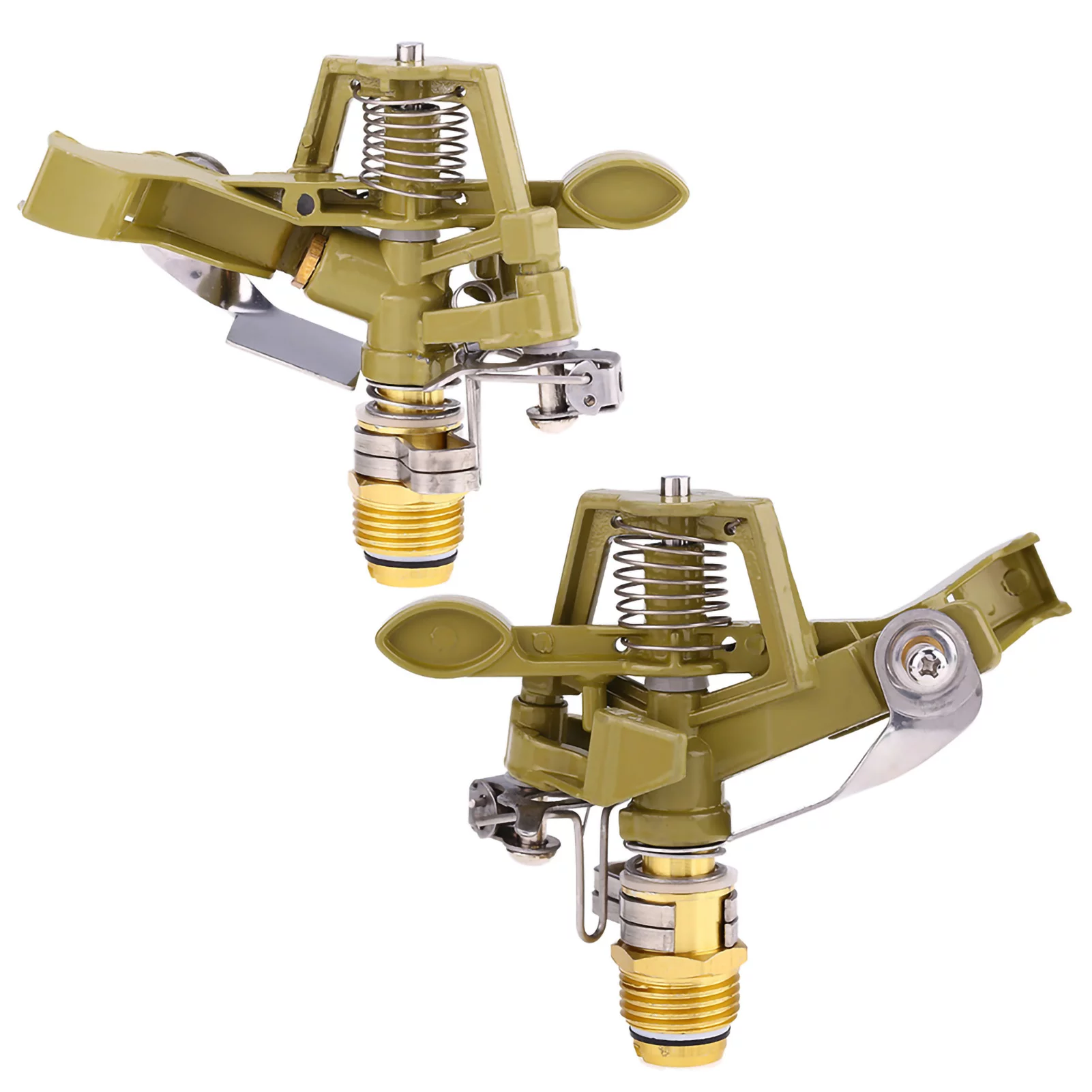 Growcolor Irrigation Sprinkler Garden Yard Lawn 360° Zinc Alloy Water Irrigation Sprayer Sprinkler F(4分)