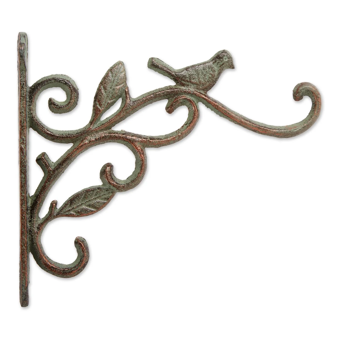 Accent Plus 4506257 Birds Cast Iron Planter Bracket, Copper