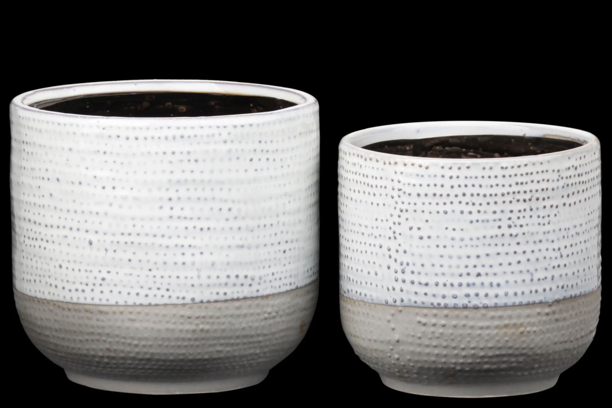 Urban Trends Collection: Ceramic Pot Gloss Matte Glazed Finish Multi-Colored 5.75