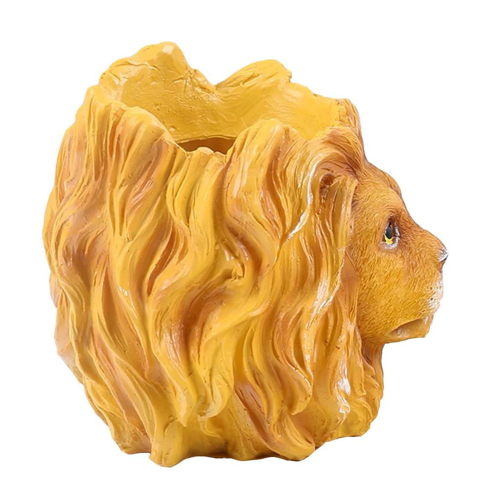 Gongxipen Lion Resin Plant Pot Creative Planter Flower Pot Pretty Succulent Planter