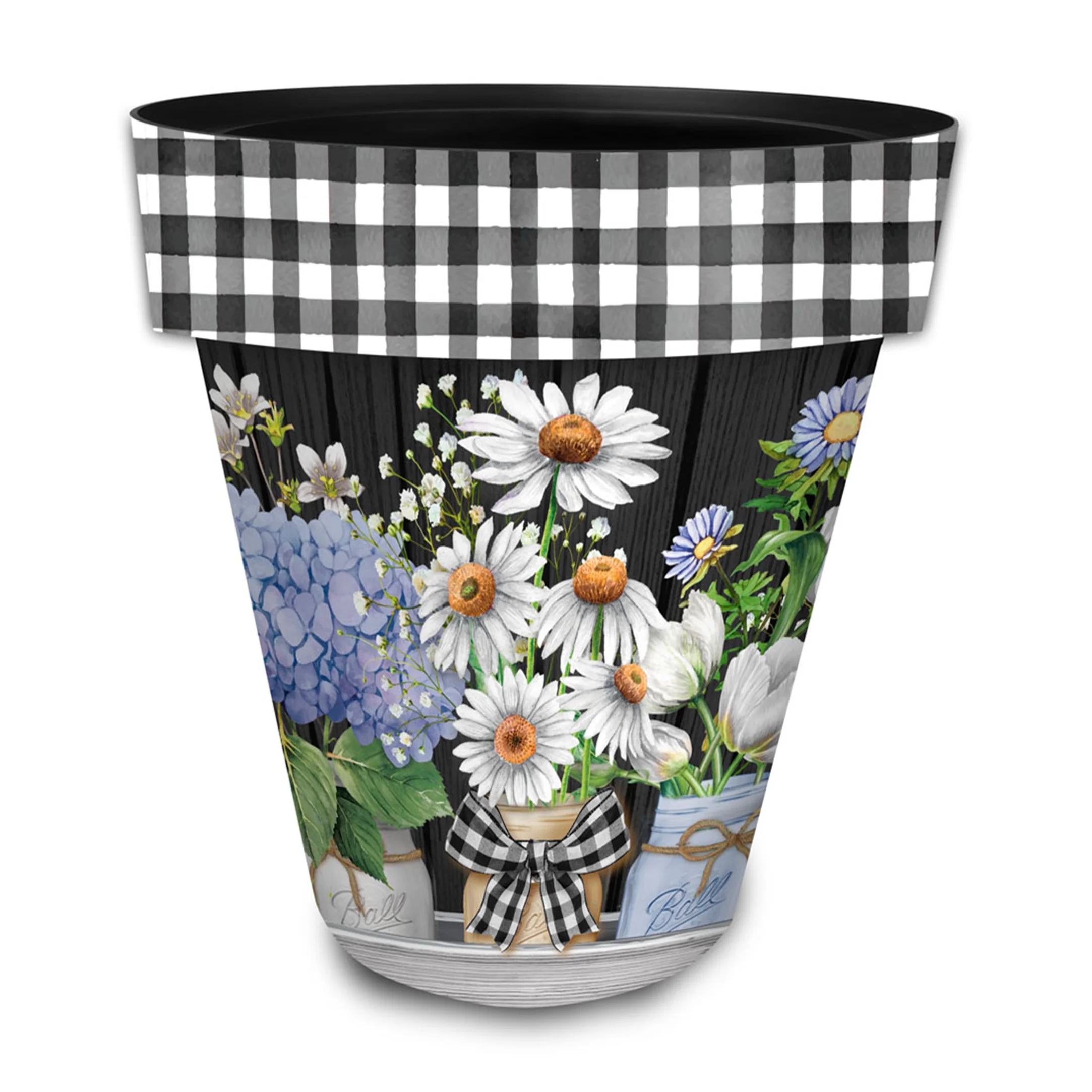 Crated Mason Jars Spring Planter 14