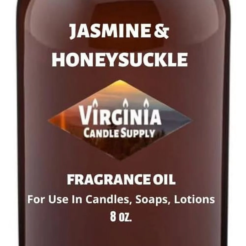 Jasmine Honeysuckle Fragrance Oil (Our Version Of The Brand Name) (8 Oz Bottle) For Candle Making, Soap Making, Making, Room Sprays, s, Car eners, Slime, Bath Bombs, Warmers...