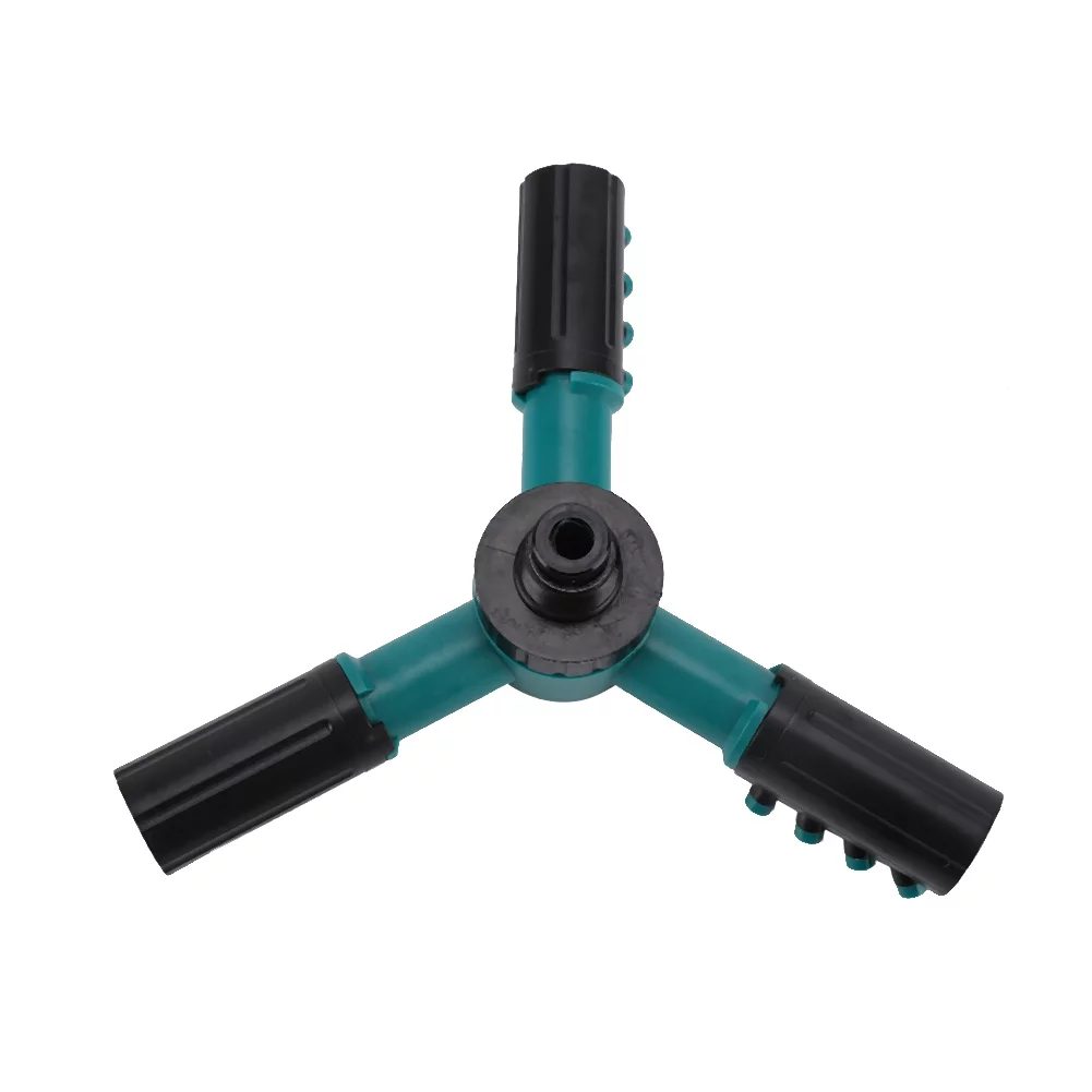 Garden Irrigation-Three-way Spray Head 360 Degree Rotating Sprinkler Garden Irrigation (Dark Green)