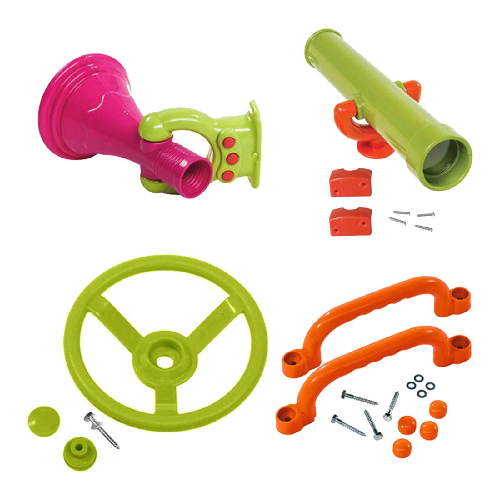 Rushawy 4 Pieces Outdoor Playground Accessories Swingset Attachments Attachments Playset