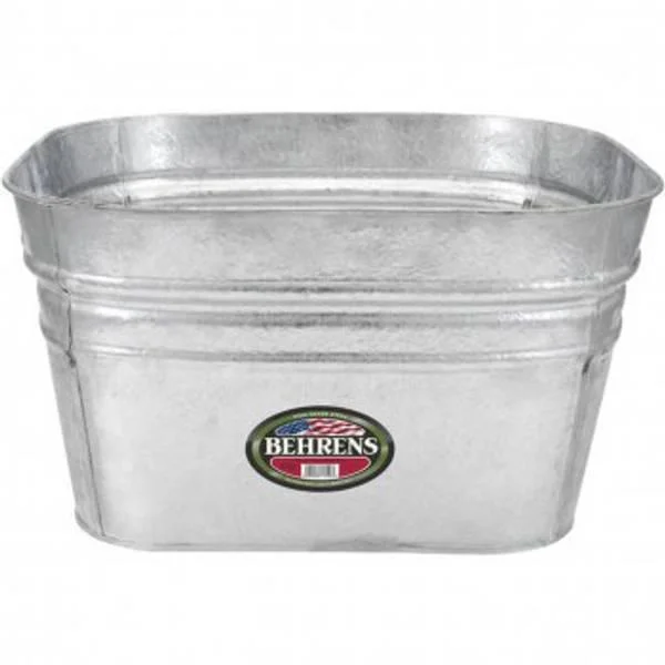 Behrens 15.5 Gallon Hot Dipped Steel Square Tub