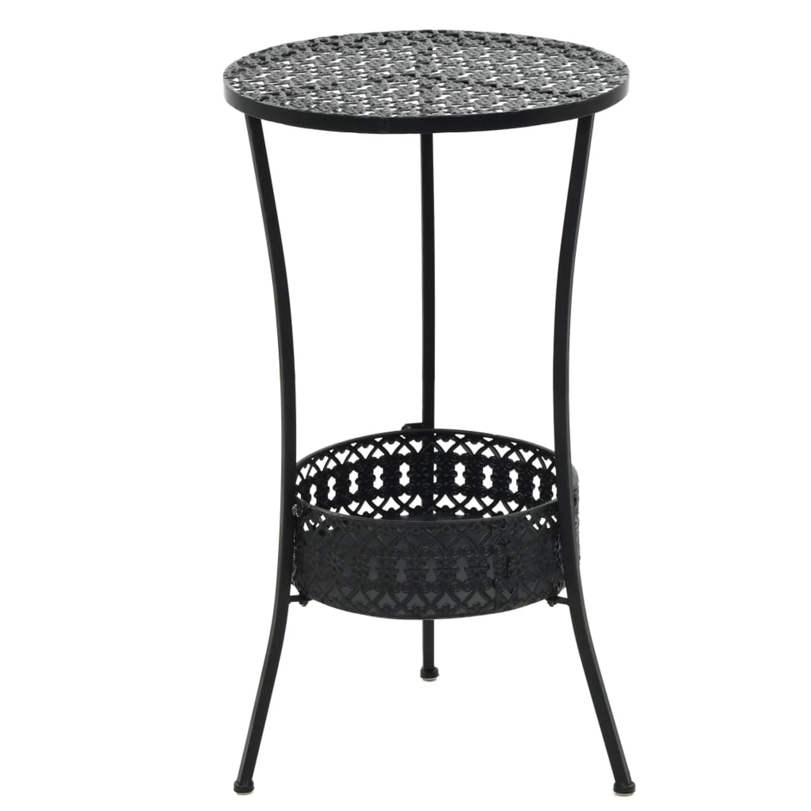 Carevas Bistro Table Black 15.7
