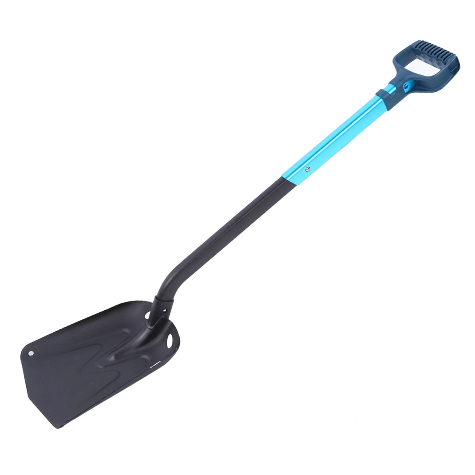Folding Shovel - Aluminium Alloy Outdoor Multifunction Long Handle Folding Snow Mud Shovel for Climbing Camping Tool