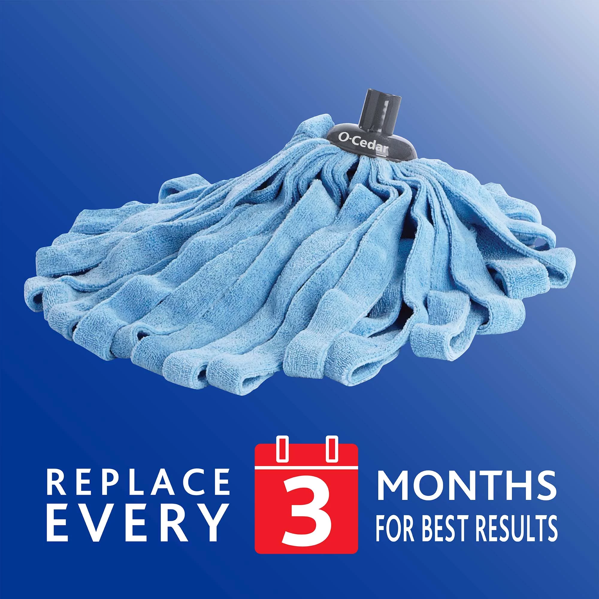 O-Cedar Microfiber Cloth Mop, Removes 99% of Bacteria with Just Water
