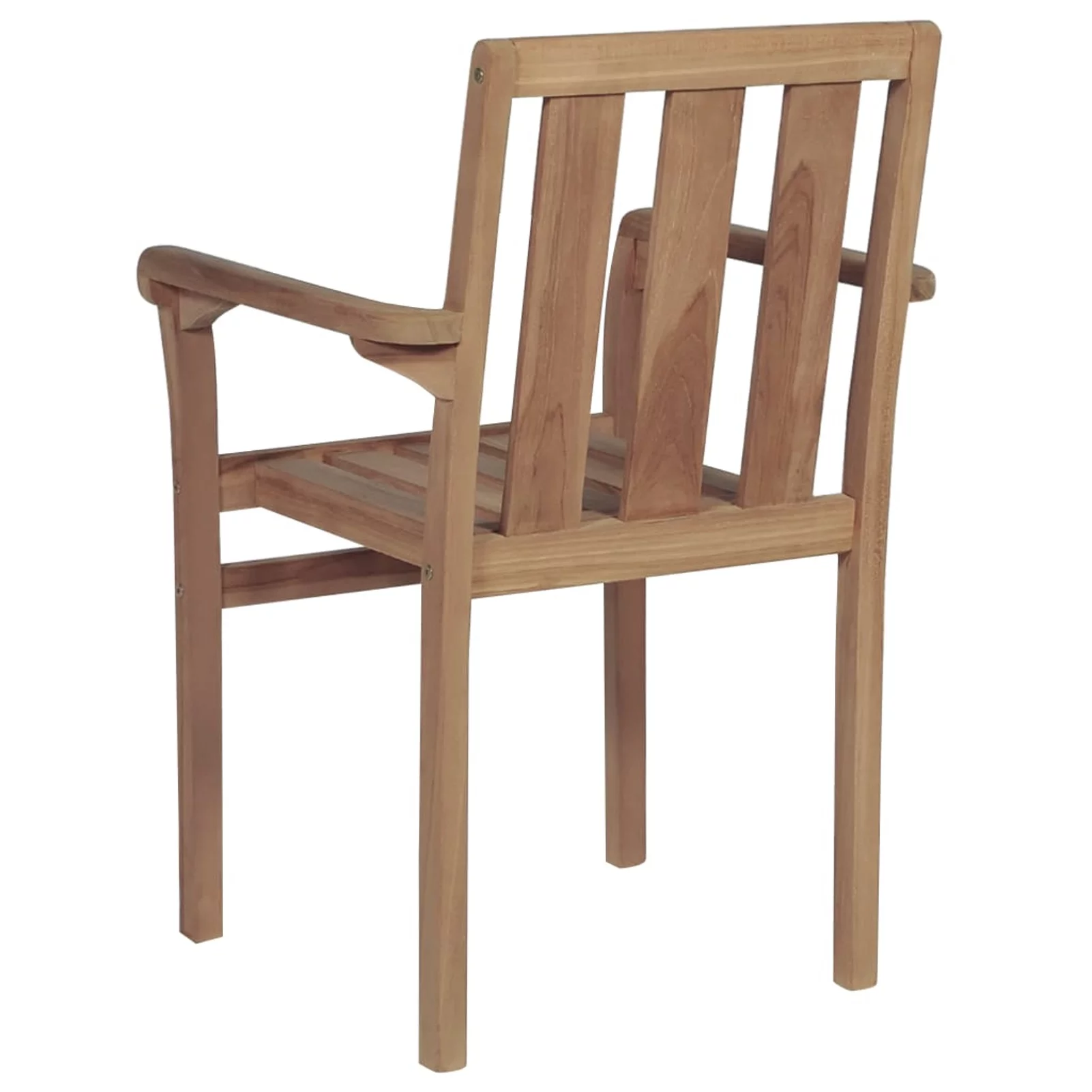 ametoys Stackable Patio Chairs 2 pcs Solid Teak Wood