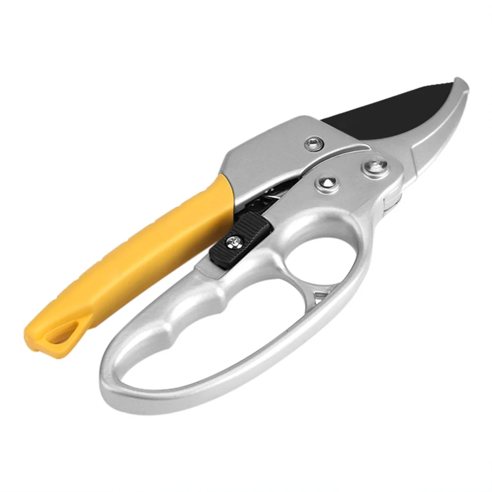 Garden Bypass Pruning Shears - Secateurs Ratchet Hand Pruner Trimmer Tools Ratchet Secateurs with Ergonomic Designed Easily Handle for Garden Trees Plants Hedges and Flowers