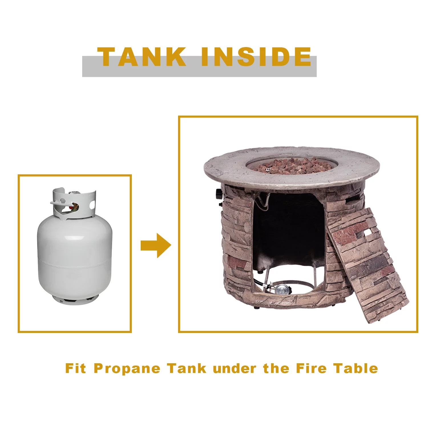 COSIEST 4-Piece Fire Pit Patio Sectional Sofa, Gray Wicker Conversation Set