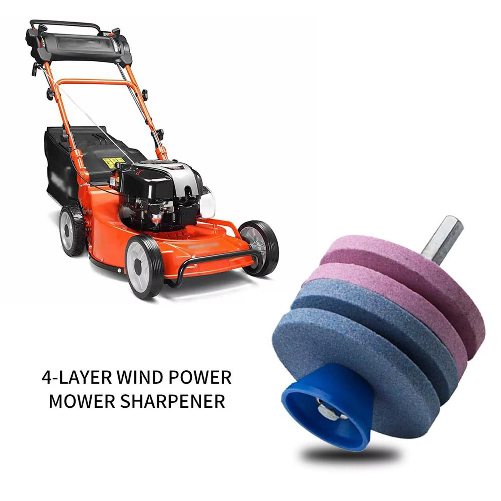 SunniMix 5xLawn Mower Rotary Blade Garden Tool For Rotary Drill Power Drill