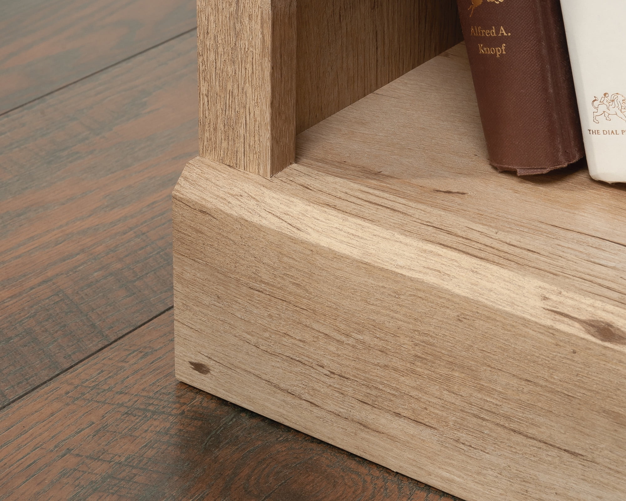 Aspen Post 5-Shelf Library Bookcase in Prime Oak