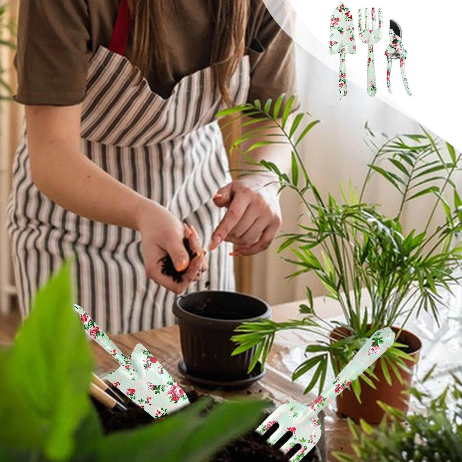 tumgatte Gardening tool Set -3 Piece Garden tool Set-Gift for Family and Women Flash Deals,Clearance,Summer Savings