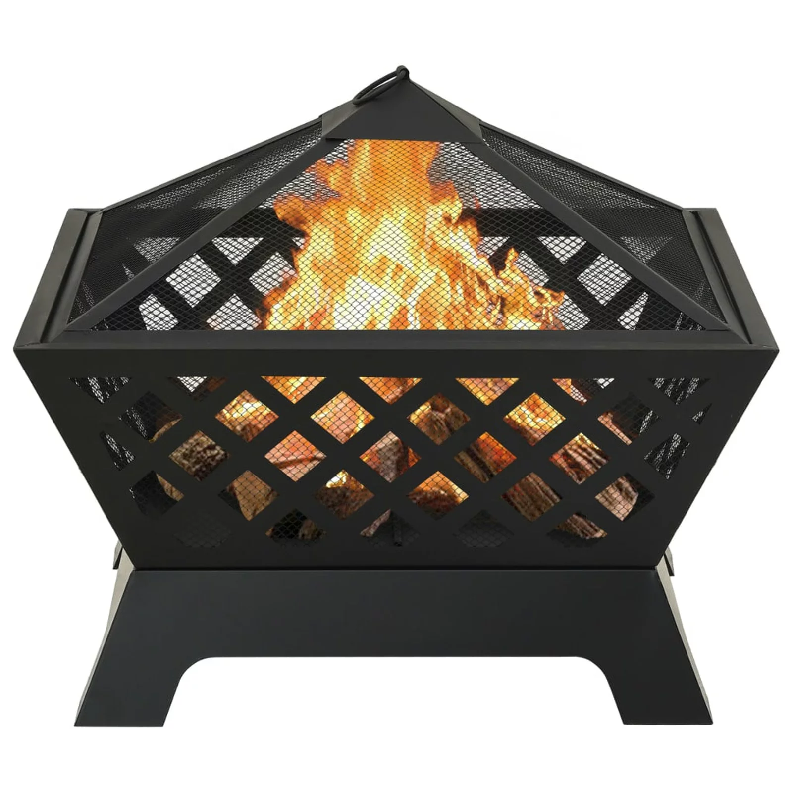 Carevas Fire Pit with Poker 25.2