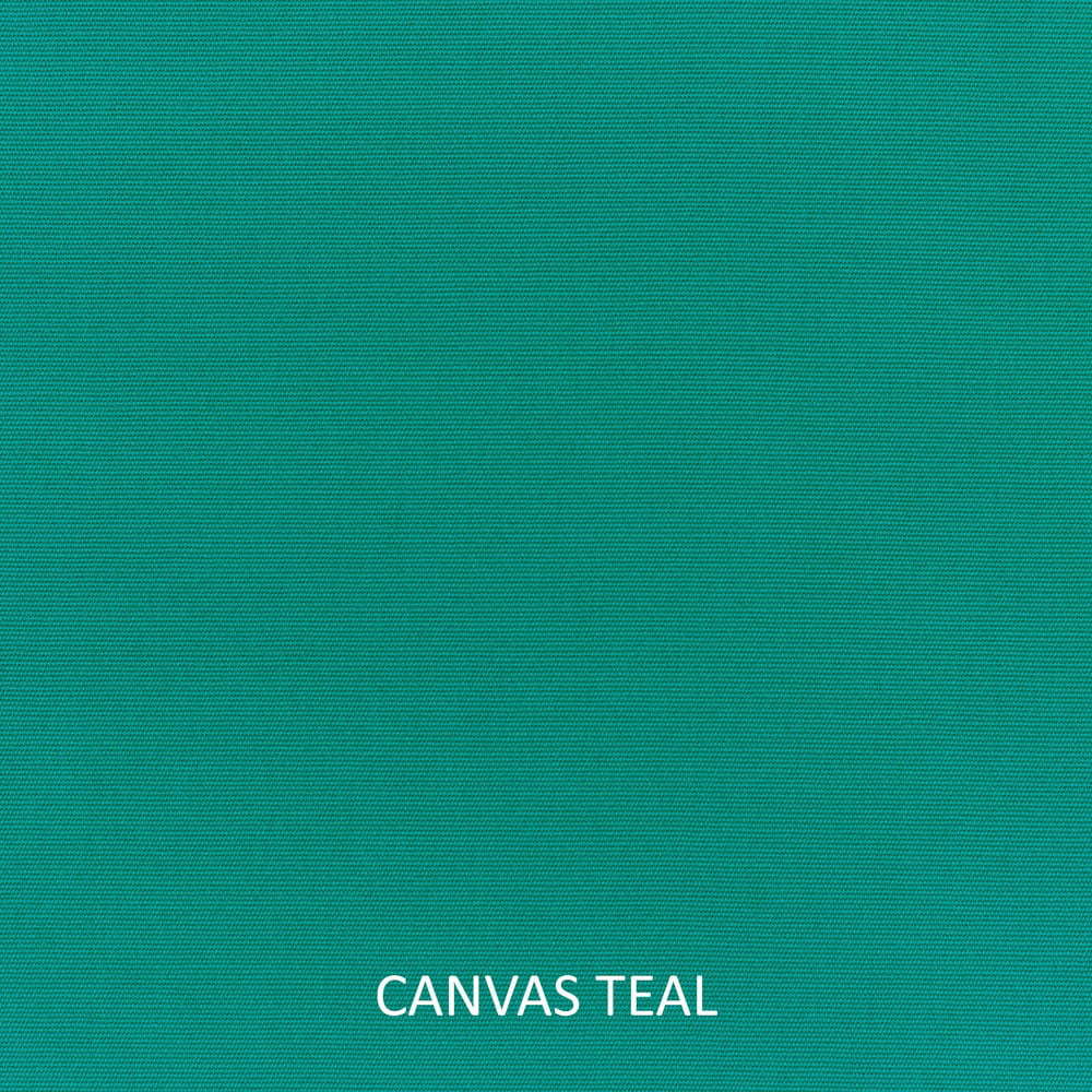 Humble and Haute Sunbrella Canvas Teal Corded Indoor/ Outdoor Deep Seating Chair Cushion 23.5 in w x 23 in d