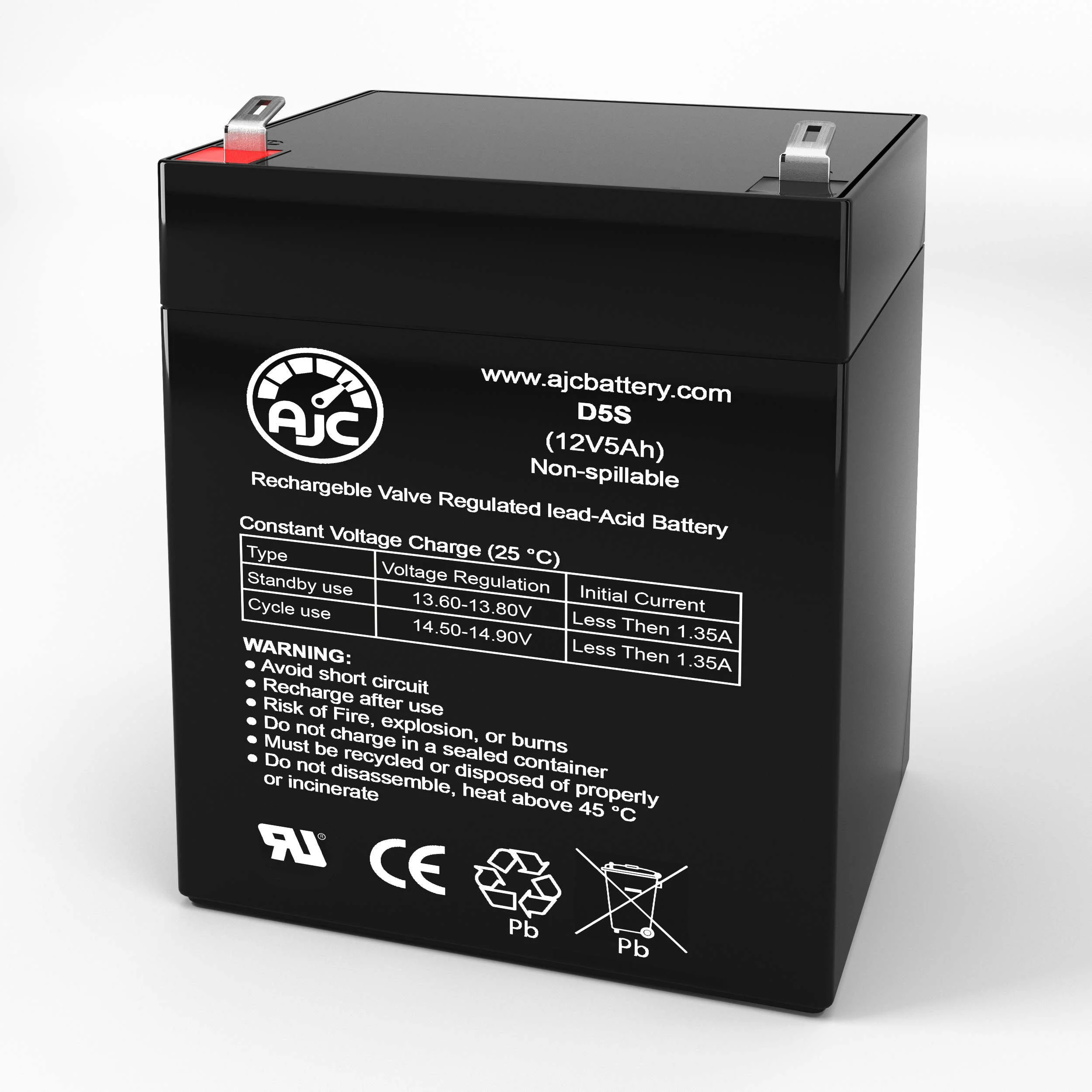 Gilson NA1500 12V 5Ah Lawn and Garden Battery - This Is an AJC Brand Replacement
