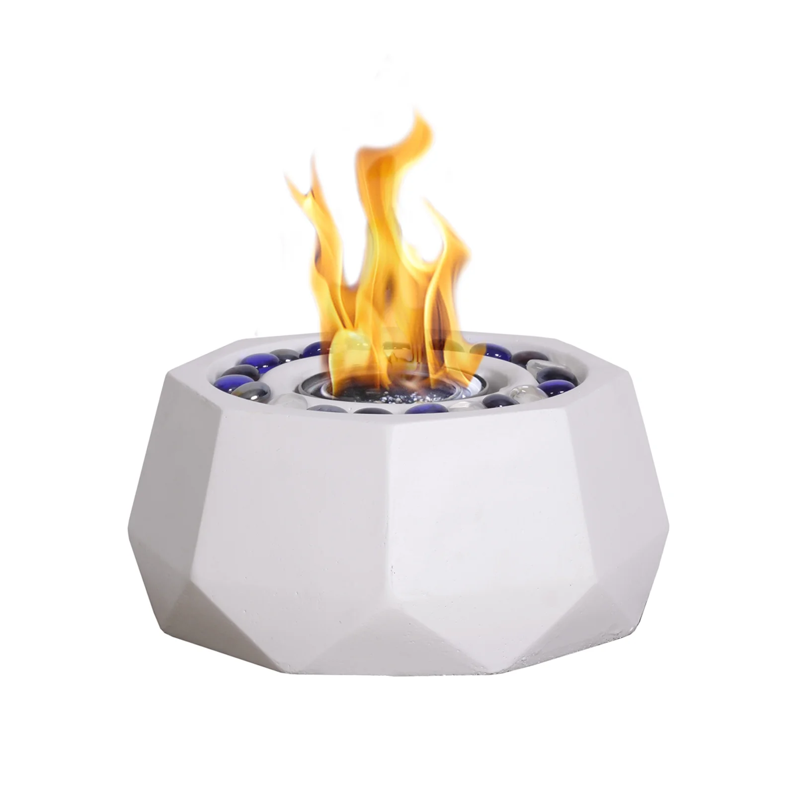 Mini Tabletop Fire Bowl Indoor Outdoor Portable Fire Pit Burning Ethanol or Gel Fuel for Balcony or Living Room