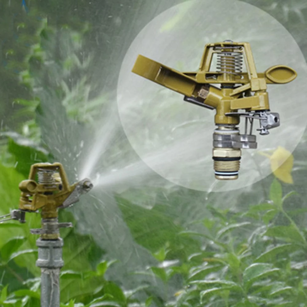 360° Rotating Irrigation Sprinkler Garden Lawn Farm Watering Water Sprayer