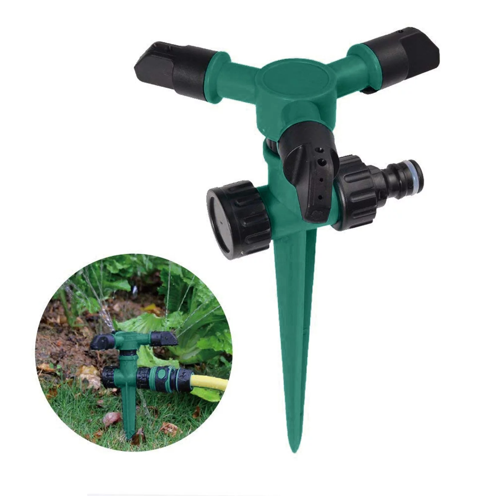 Viflosae Sprinkler Automatic 360° Rotating Garden Water Sprinklers Irrigation Hardware Tools
