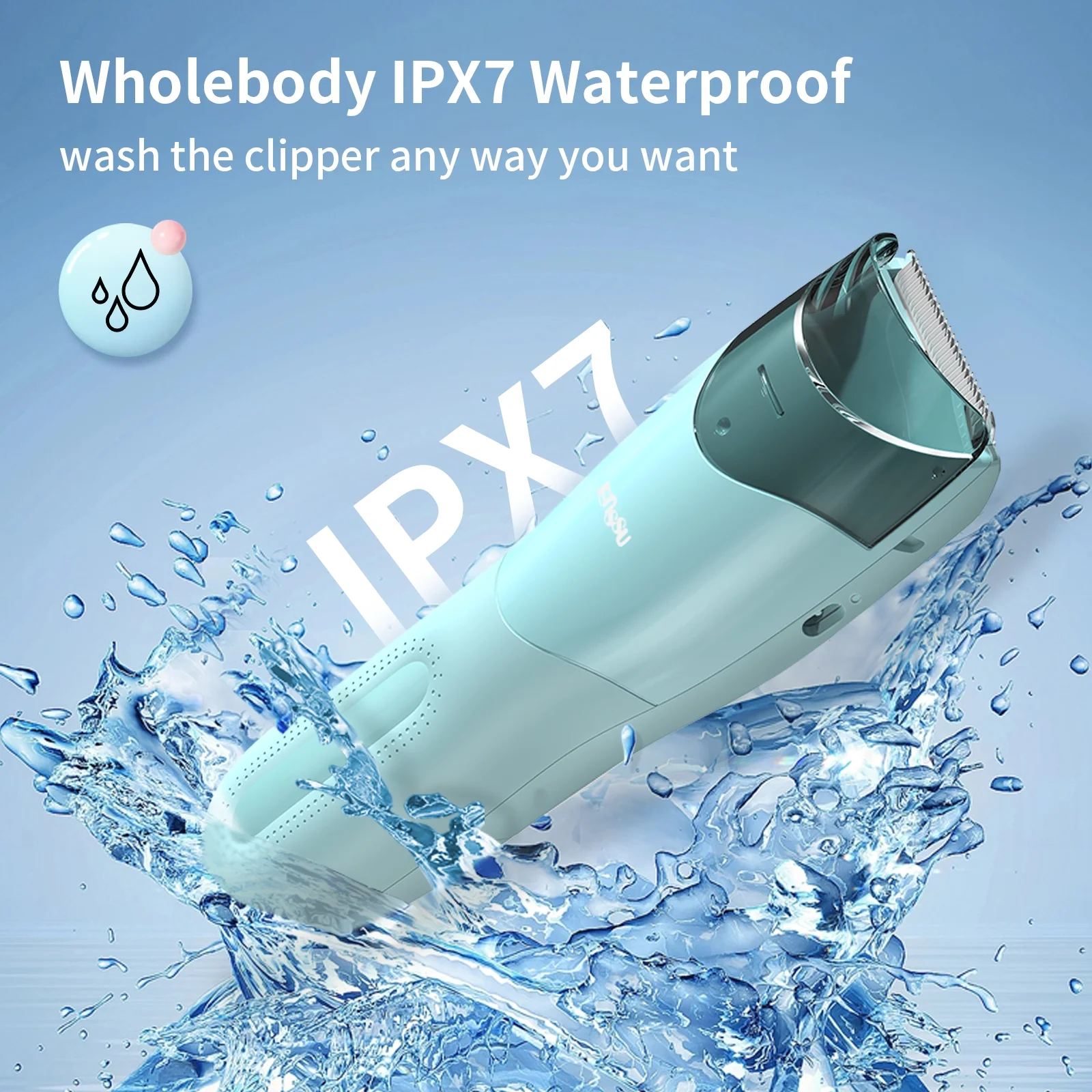 Enssu Cordless Hair Trimmer for Babies and Children with Vacuum Suction