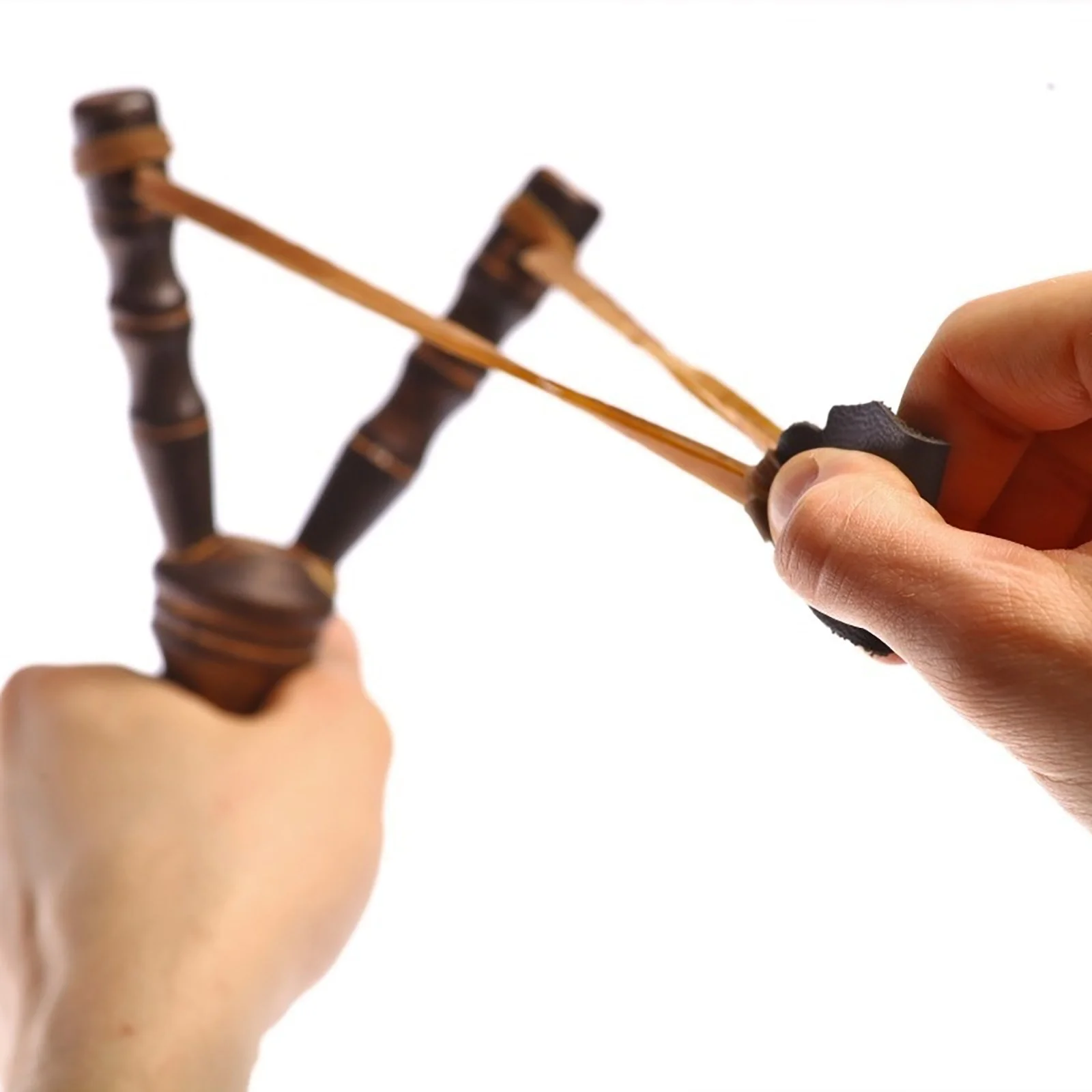 AaSFJEG Birthday Gift toys for Ages 5-7 Boys Outdoor Slingshots Wooden Slingshots Bamboo Joint Wooden Slingshots *12Pcs