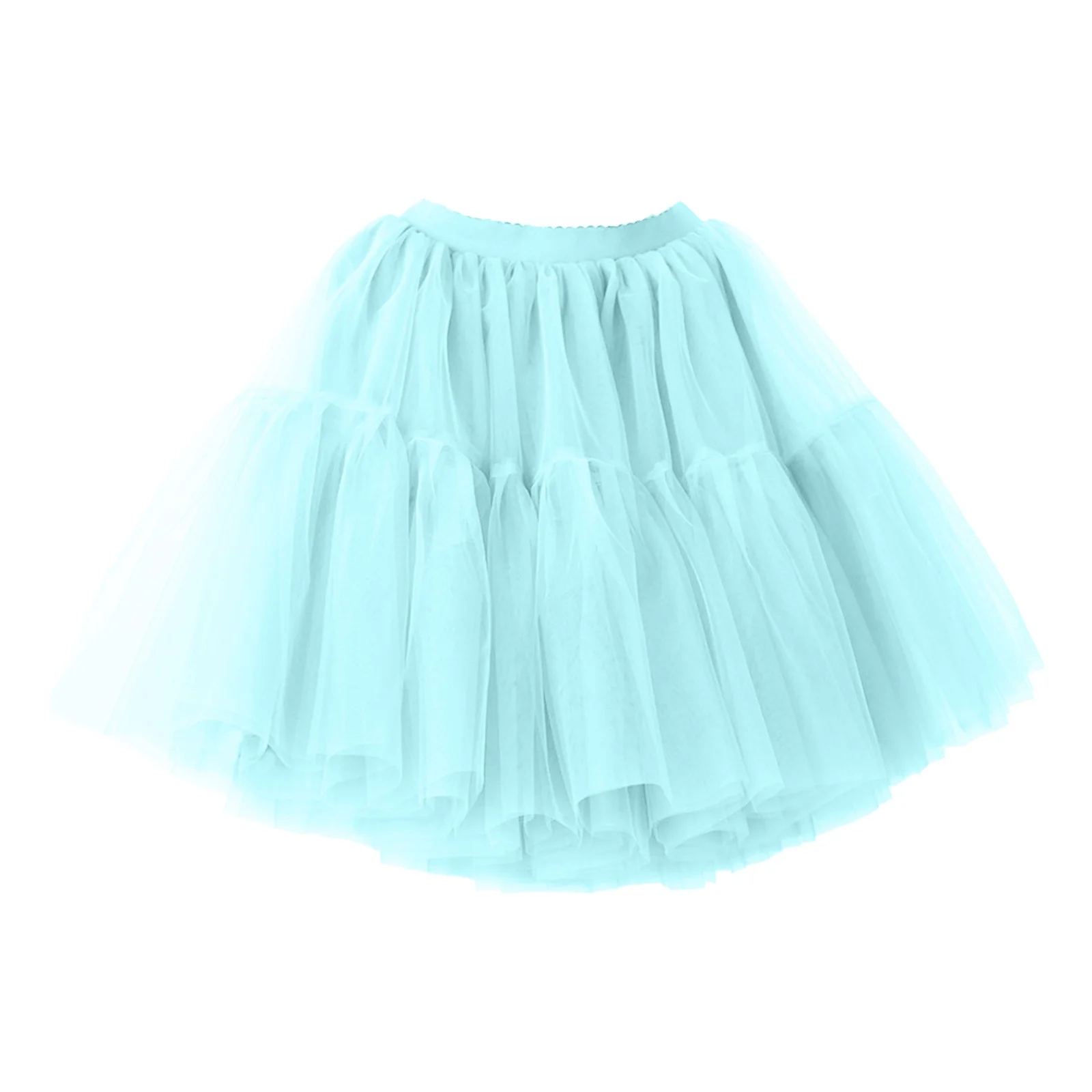 Summer Mini Skirt Women Mesh Half Skirt With Top And Bottom Patchwork Style Puffy Tutu Skirt Skirting Board Buddy