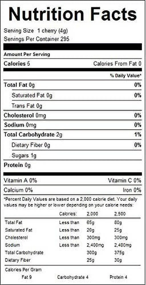 Pennant No Stem Whole Medium Maraschino Cherries, 1/2 Gallon (2.1 kg) Jar