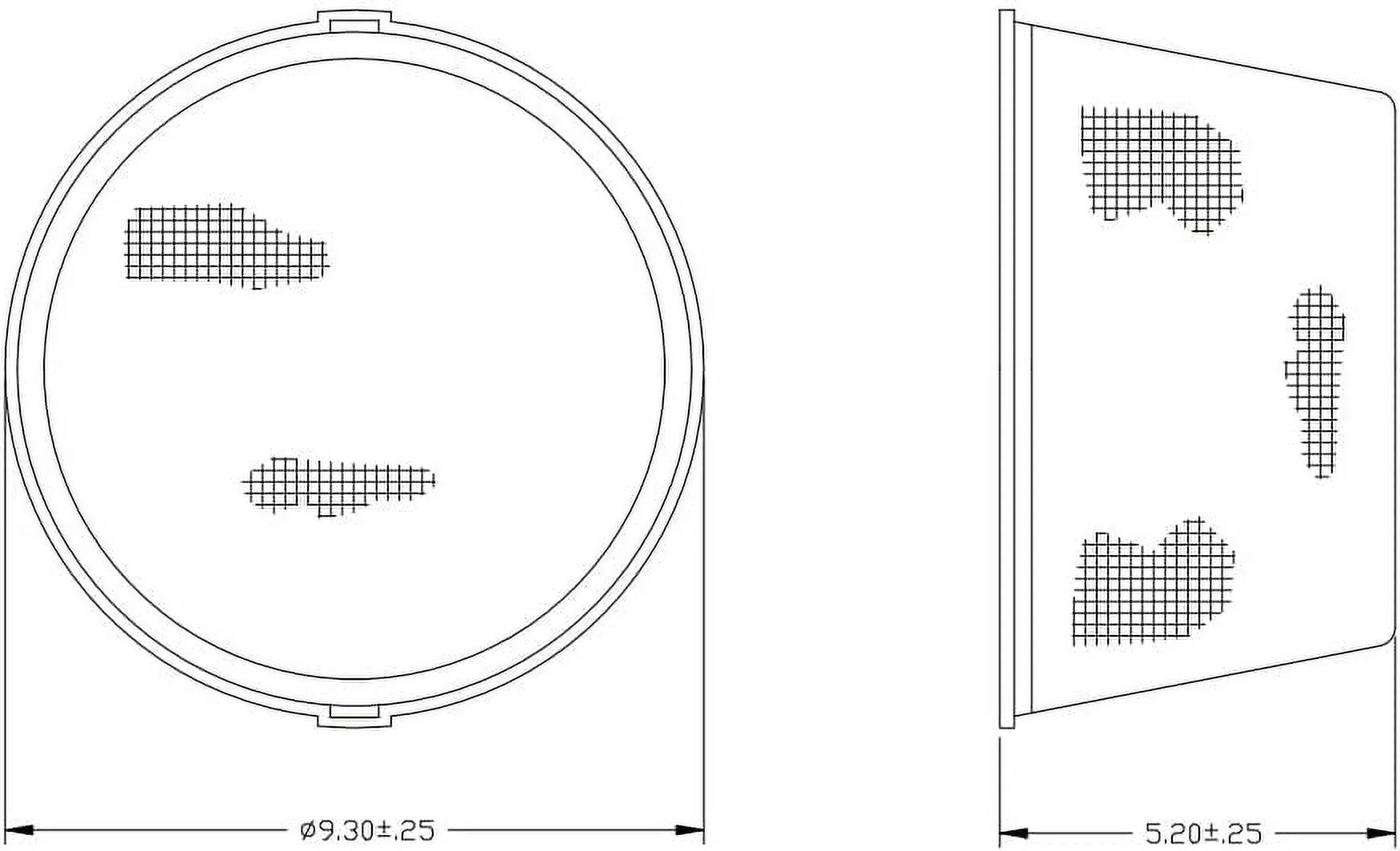 Little Giant 566553 Round Plant Basket, Black