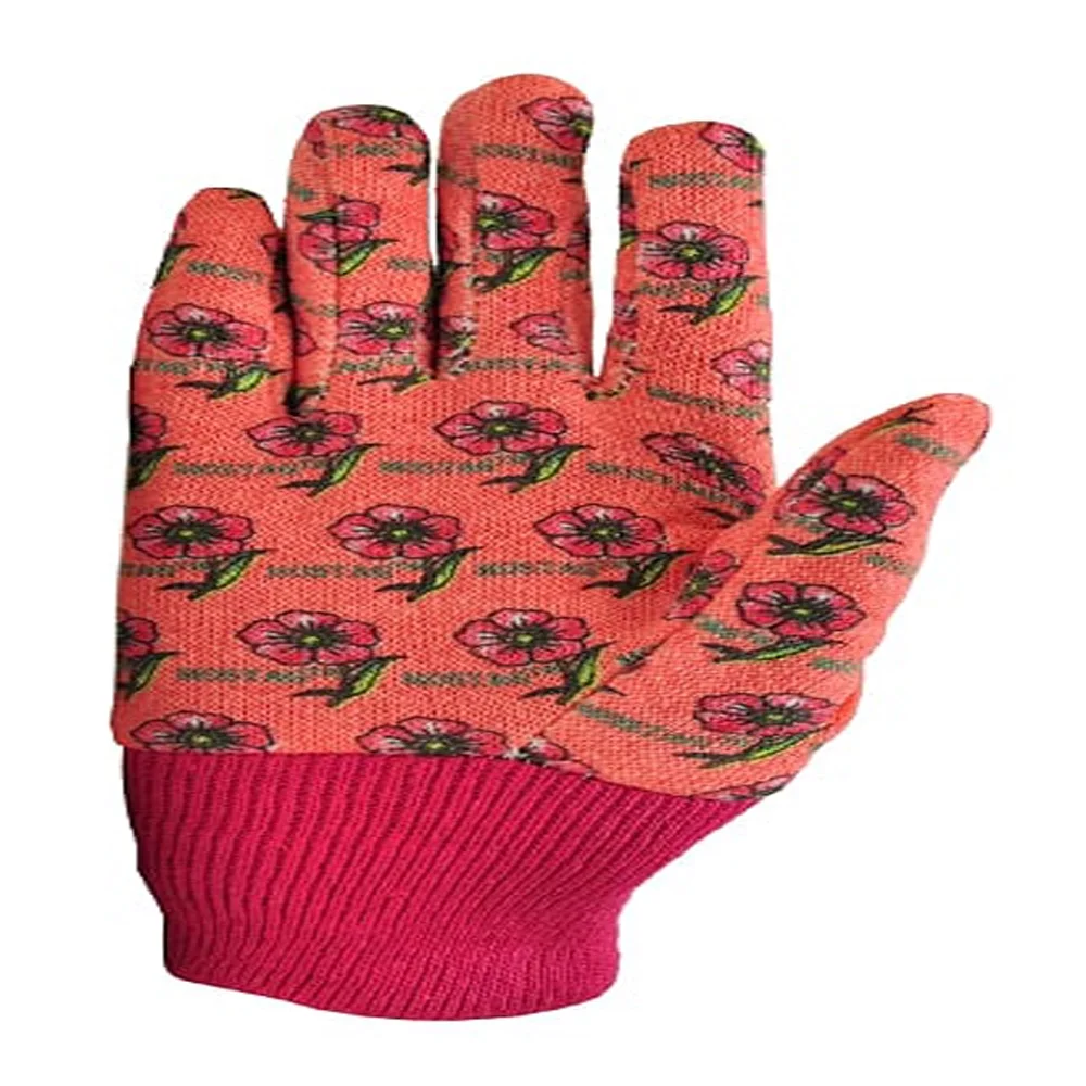 G & F Soft Jersey Kids Blue Green Color Garden Gloves 1823, Durable & Safe, 3 Pairs