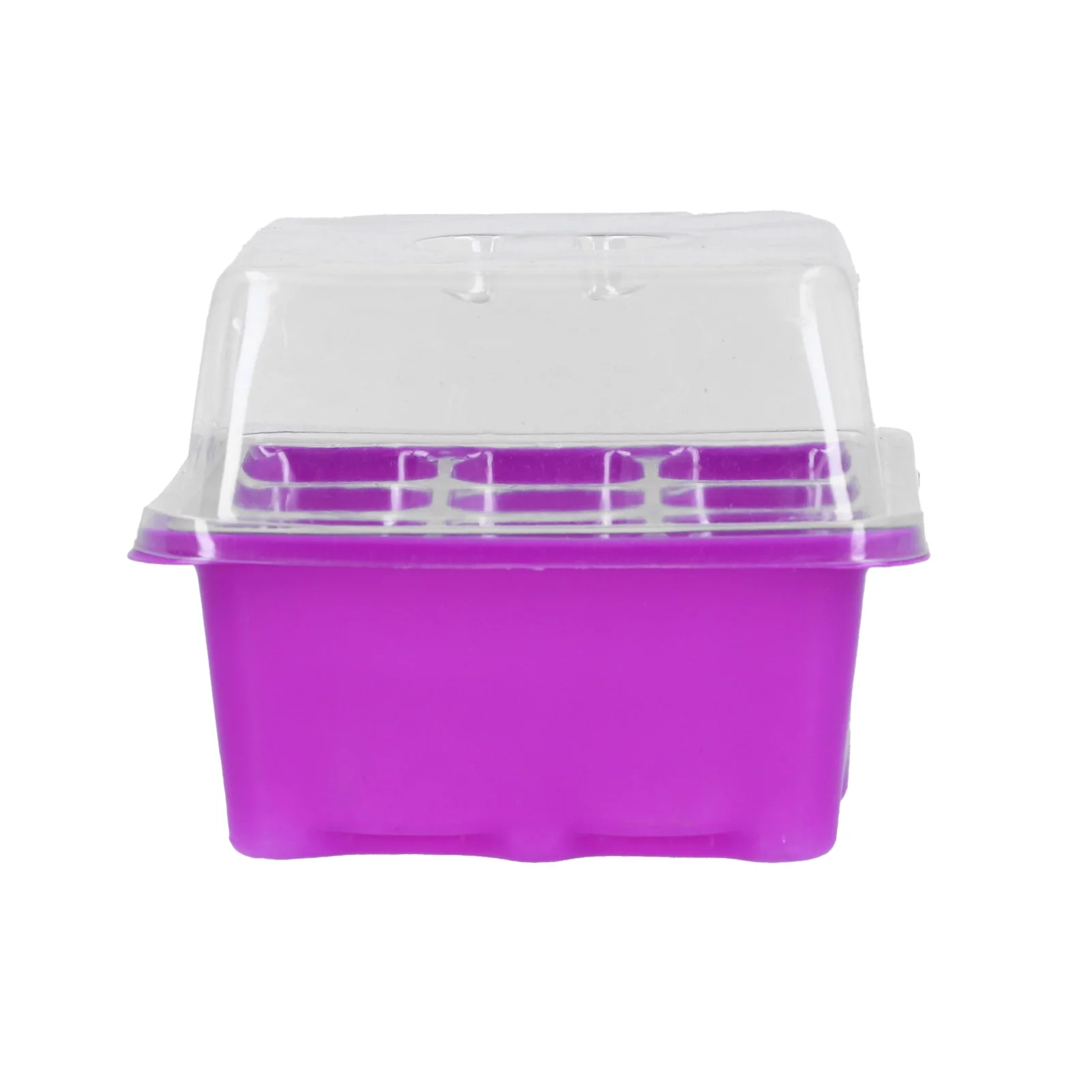 2Pcs Plant Nursey Box Practical Purple 9‑Grid Plant Nursey Box Garden Pot Tray Germ Development Container for Garden