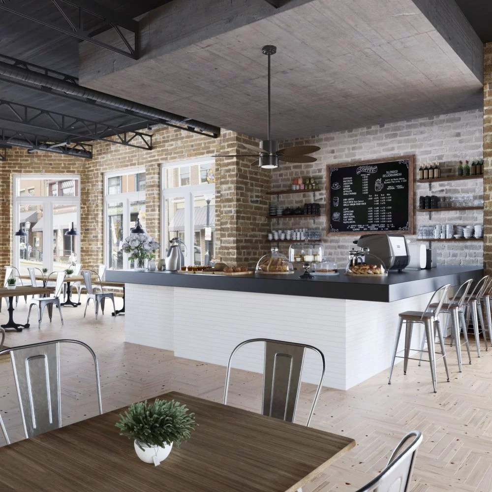 Hunter Fans - Amaryllis-5 Blade Ceiling Fan with Light Kit and Handheld Remote